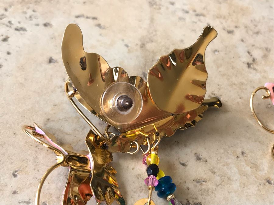 Artisan Hand Made Butterfly Earrings With 14K Gold Earring Posts [Photo 11]