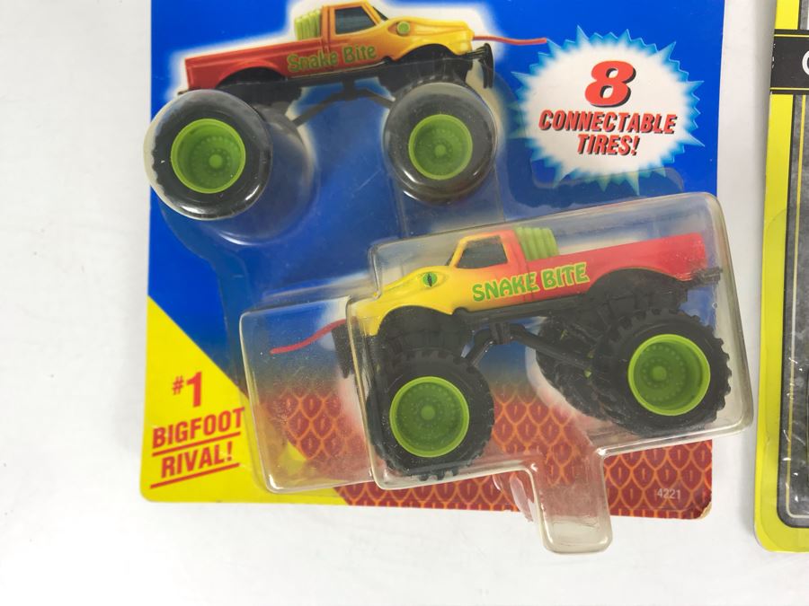 Old Matchbox Collector Button, Matchbox Premiere Limited Edition Collection Plymouth Prowler And Mattel Hot Wheels Snake Bite Bigfoot Champions Cars [Photo 8]