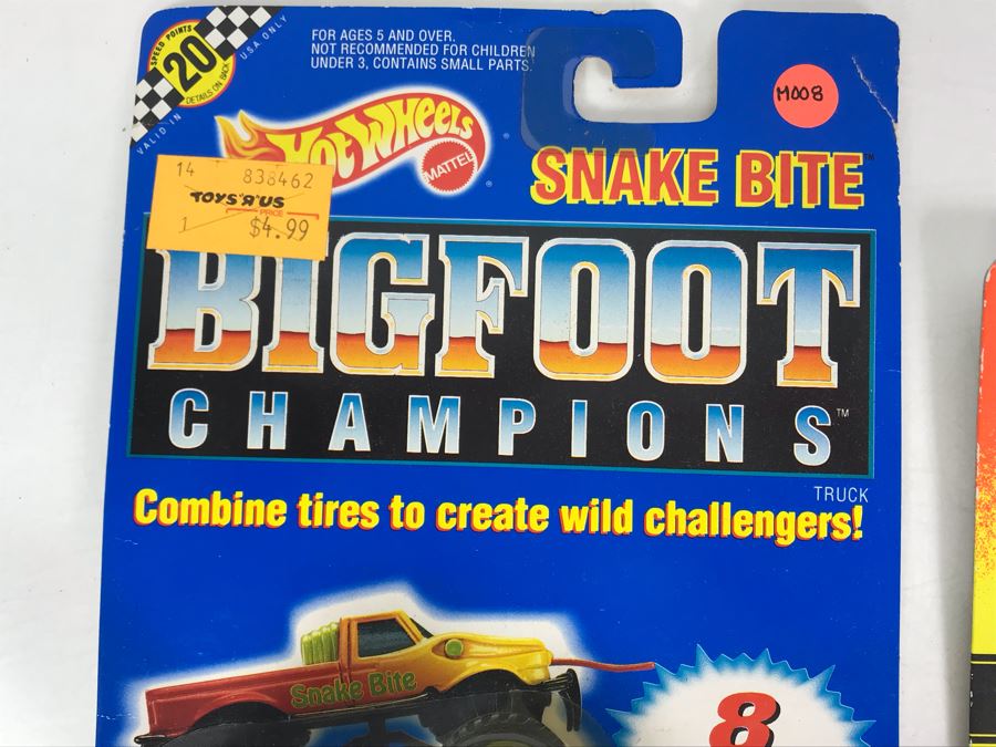 Old Matchbox Collector Button, Matchbox Premiere Limited Edition Collection Plymouth Prowler And Mattel Hot Wheels Snake Bite Bigfoot Champions Cars [Photo 7]
