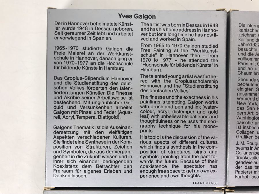 (4) Lufthansa Airlines Artist Dishes By Yves Galgon, Arthur Secunda And Eugenio Carmi 4'R [Photo 10]