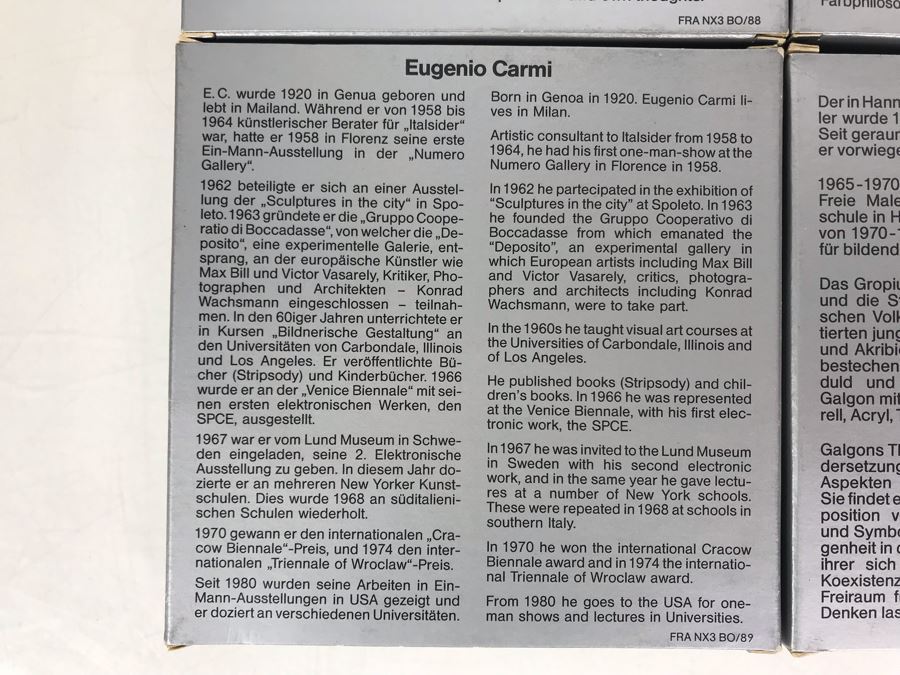 (4) Lufthansa Airlines Artist Dishes By Yves Galgon, Arthur Secunda And Eugenio Carmi 4'R [Photo 11]