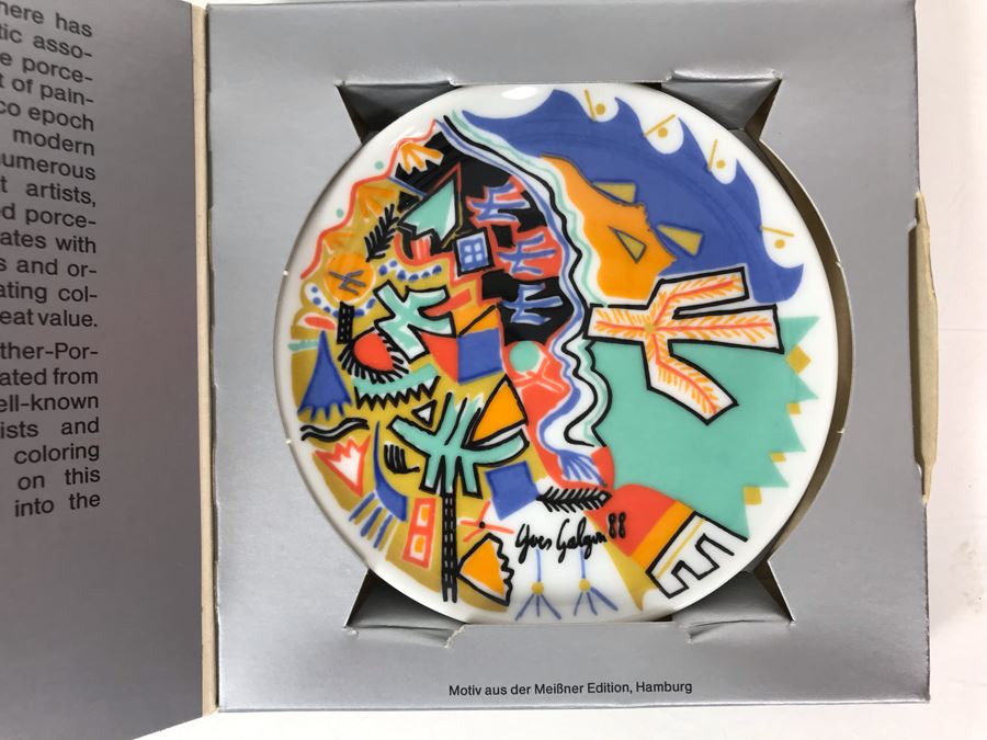 (4) Lufthansa Airlines Artist Dishes By Yves Galgon, Arthur Secunda And Eugenio Carmi 4'R [Photo 4]