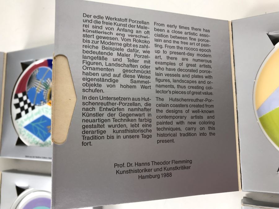 (4) Lufthansa Airlines Artist Dishes By Yves Galgon, Arthur Secunda And Eugenio Carmi 4'R [Photo 7]