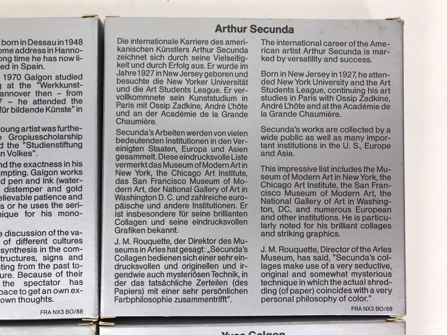 (4) Lufthansa Airlines Artist Dishes By Yves Galgon, Arthur Secunda And Eugenio Carmi 4'R [Photo 12]