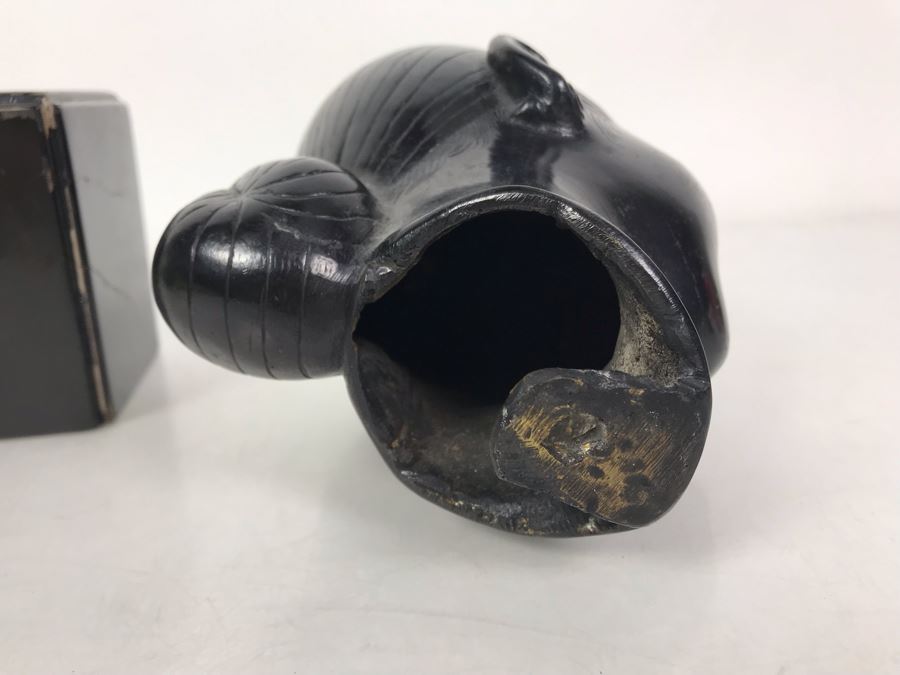 Bronze Alloy Bust Of Vietnamese Woman On Wooden Stand 4W X 5.5D X 10.5H [Photo 15]