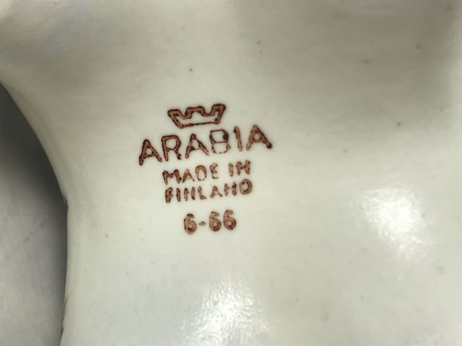 Mid-Century Modern Arabia Zebra Figurine Made In Finland 6W X 3D X 6H [Photo 7]