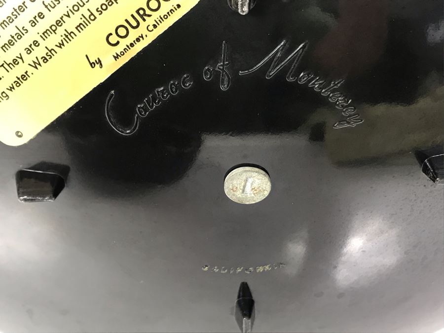 Couroc Of Monterey CA 2-Tier Handled Stand 9W X 10H [Photo 7]