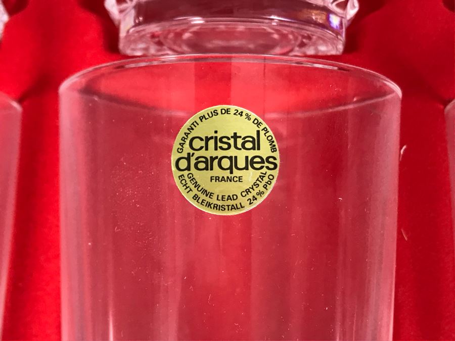 New Set Of (6) Cristal D'Arques Crystal Glasses Villandry [Photo 3]