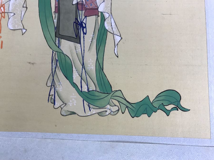 Vintage Set Of (8) Original Signed Chinese Silk Paintings Of Woman 8 X 10 [Photo 32]