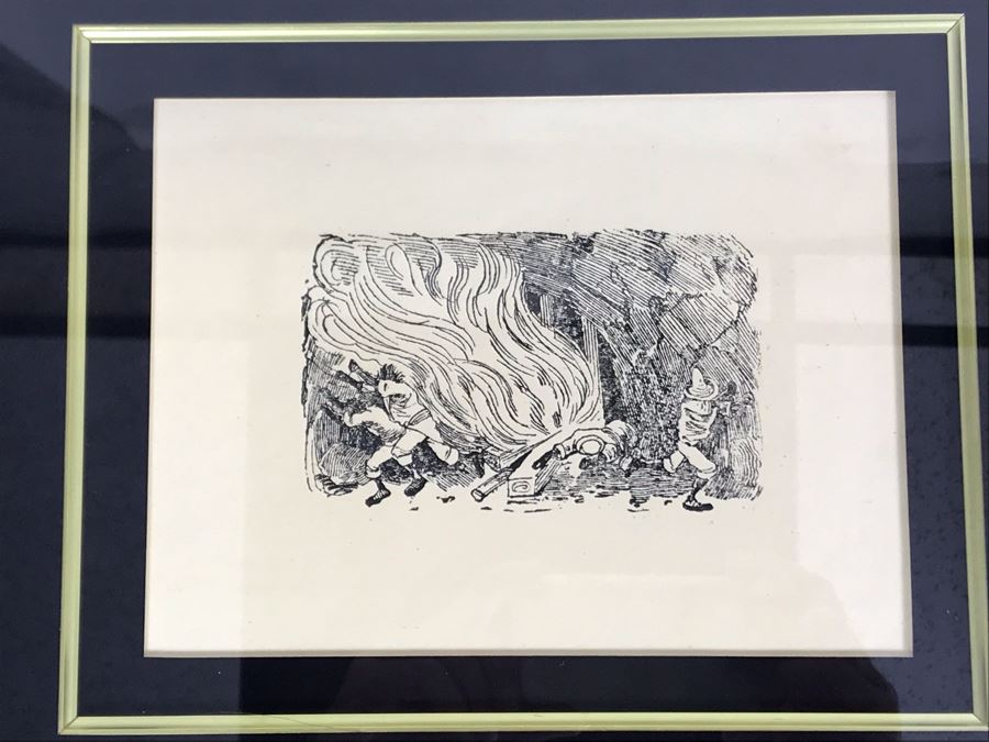 Pair Of Nicely Framed Jose Guadalupe Posada Mexican Prints 8W X 6H And Pair Of Posada Books [Photo 6]