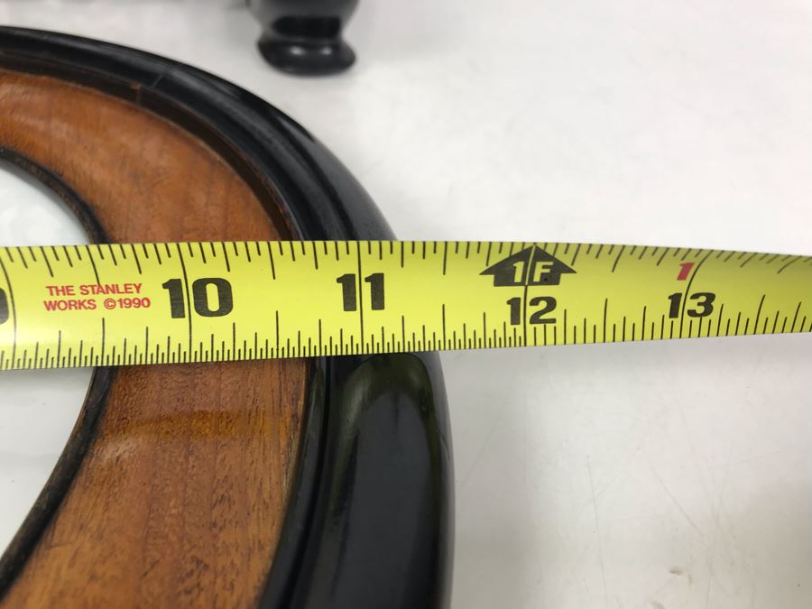 Antique Chinese Famille Rose Finely Painted Porcelain Tile Displayed In Chinese Carved Wooden Display Stand (See Photos For Repair On Side Of Wooden Stand) 13W X 21H X 7D [Photo 29]