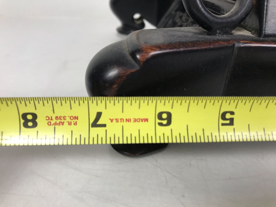 Antique Chinese Famille Rose Finely Painted Porcelain Tile Displayed In Chinese Carved Wooden Display Stand (See Photos For Repair On Side Of Wooden Stand) 13W X 21H X 7D [Photo 34]