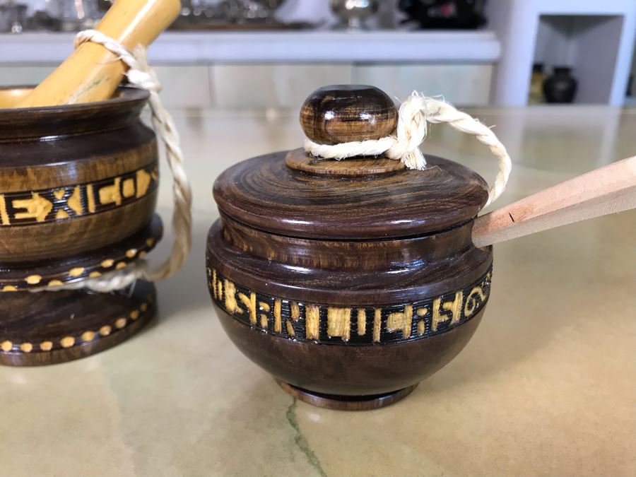 New Wooden Condiment Serving Sets From Cabo San Lucas Mexico [Photo 5]