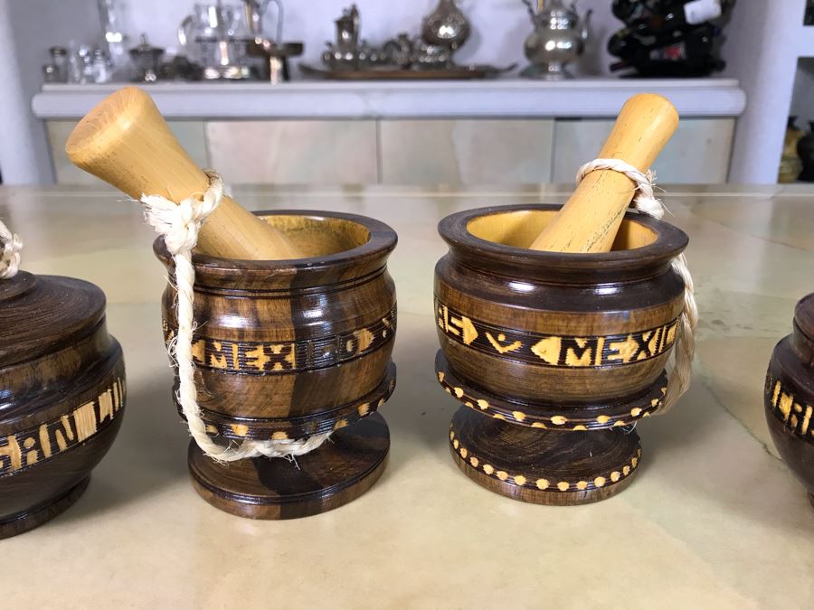 New Wooden Condiment Serving Sets From Cabo San Lucas Mexico [Photo 3]