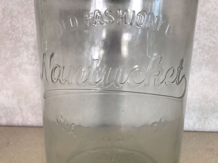 Old Fashioned Nantucket Glassware Co 2 Gallons Drink Dispenser [Photo 4]