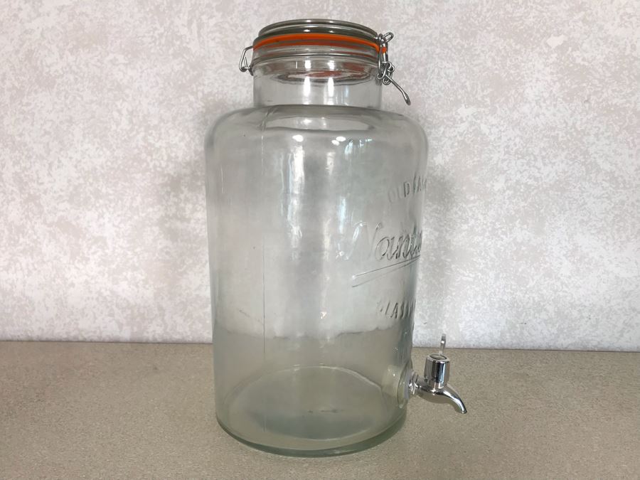 Old Fashioned Nantucket Glassware Co 2 Gallons Drink Dispenser [Photo 7]