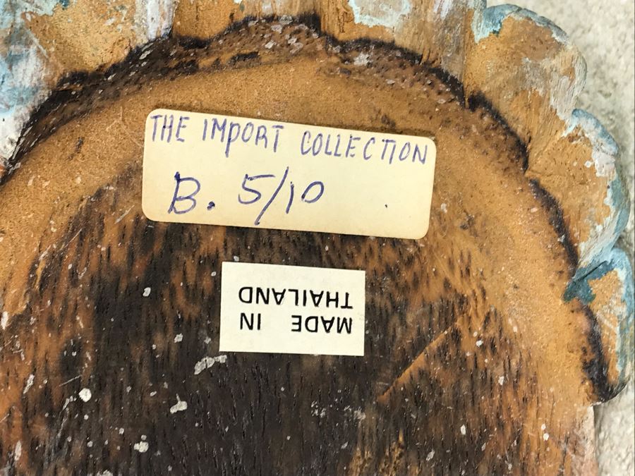 Hand Carved Bird Sculpture From Thailand 9.5W X 4D X 6.5H [Photo 7]