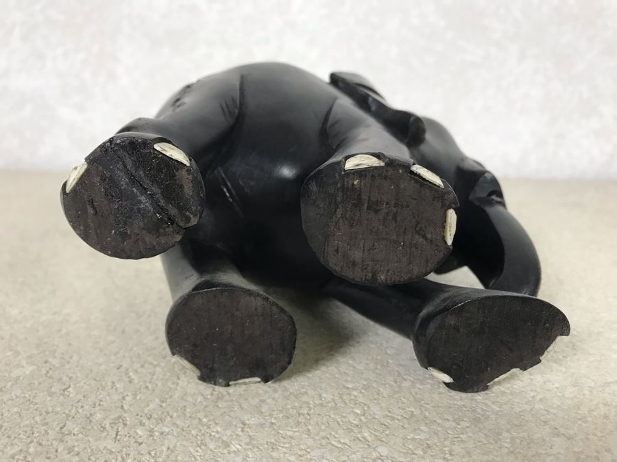 Carved Wooden Elephant Sculpture 5W X 5H [Photo 7]