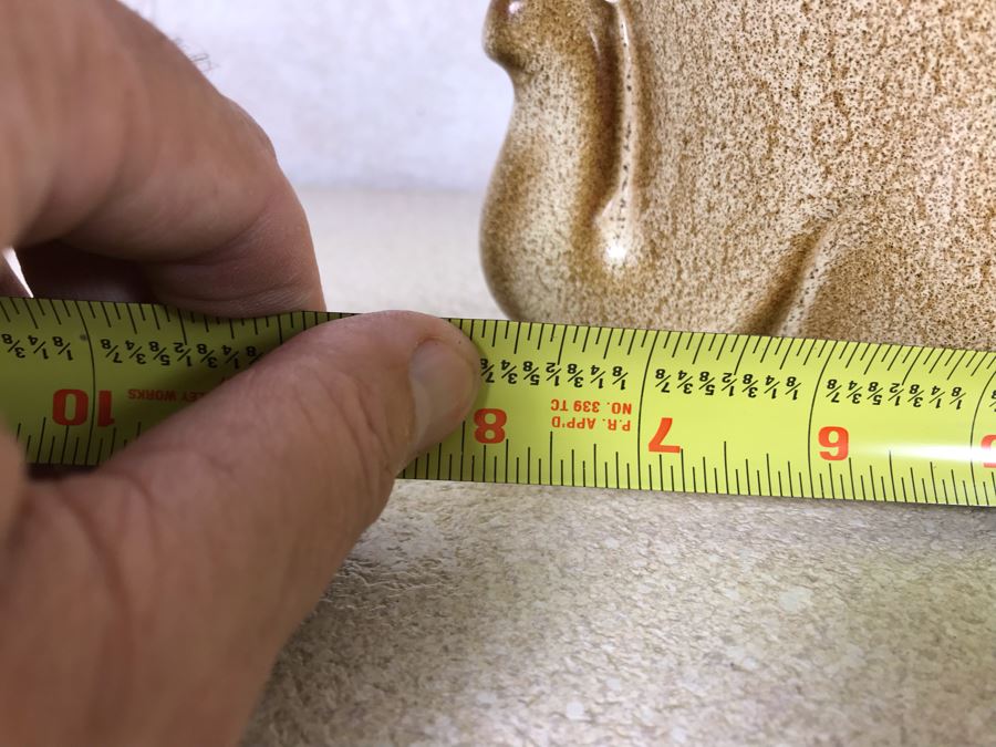 Glazed Ceramic Elephant Figurine 8W X 7H [Photo 7]