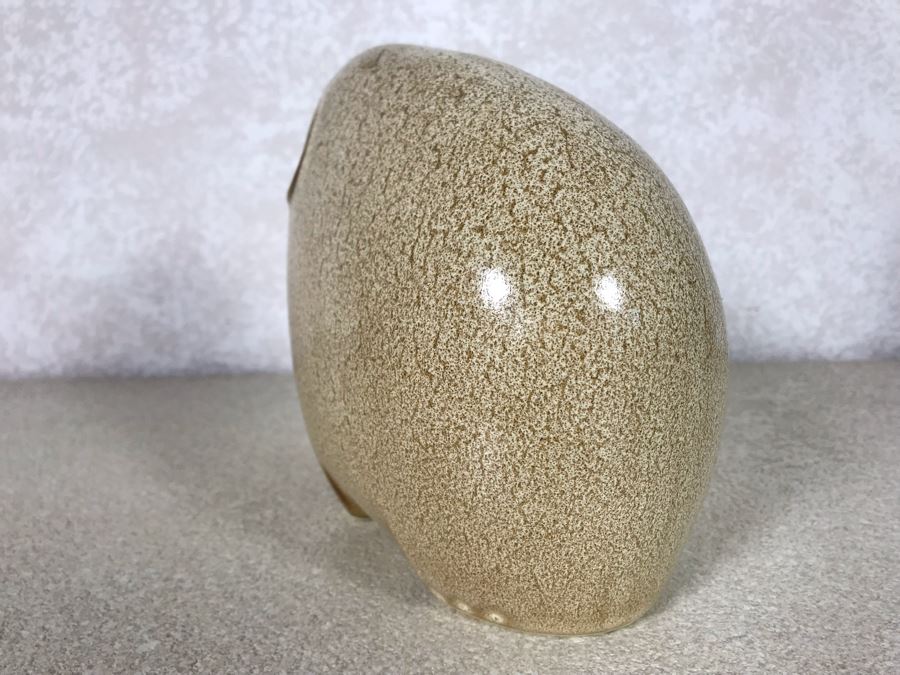 Glazed Ceramic Elephant Figurine 8W X 7H [Photo 5]