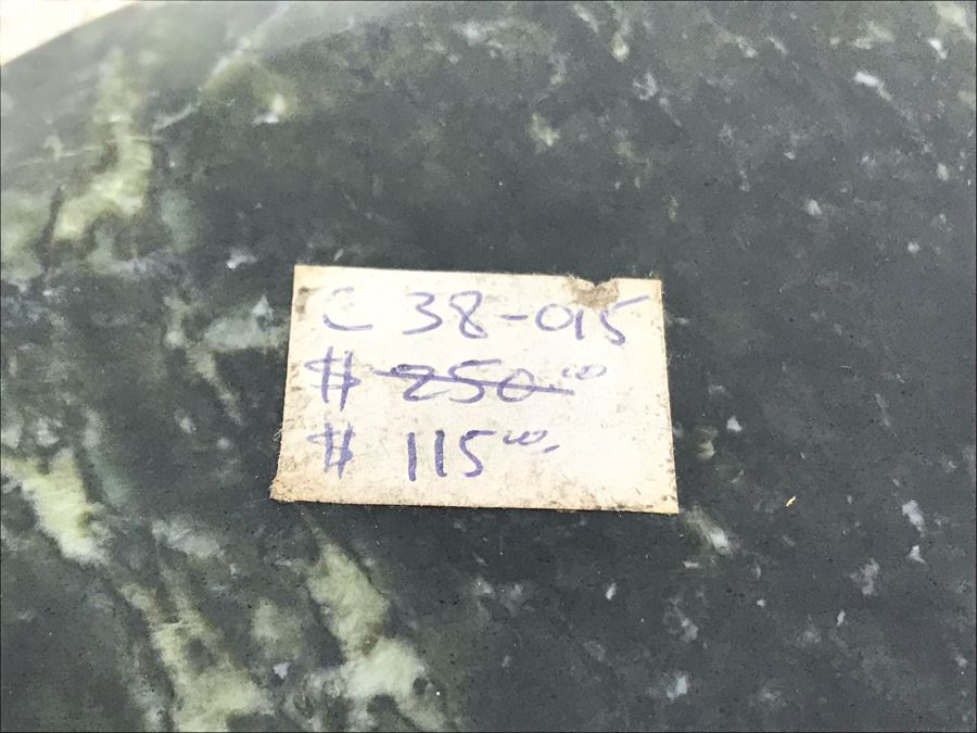 Vintage Asian Carved Green Jadeite Jade Sake Set Retailed $250 [Photo 13]