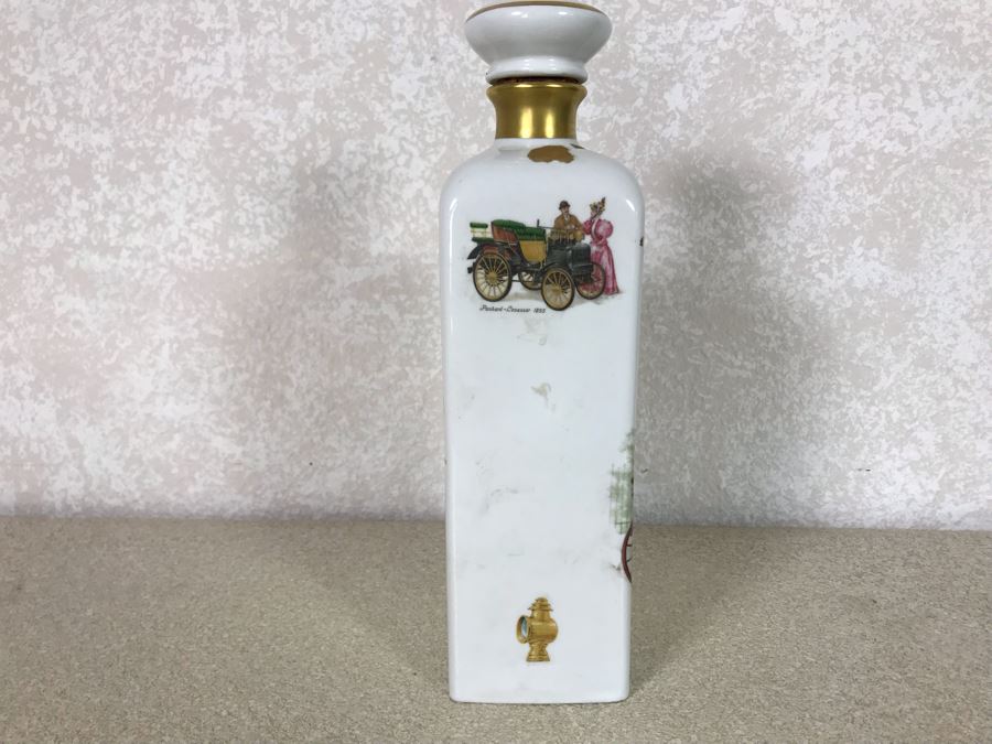 Porcelaine De Bruxelles Whiskey Decanter With Antique Cars [Photo 12]