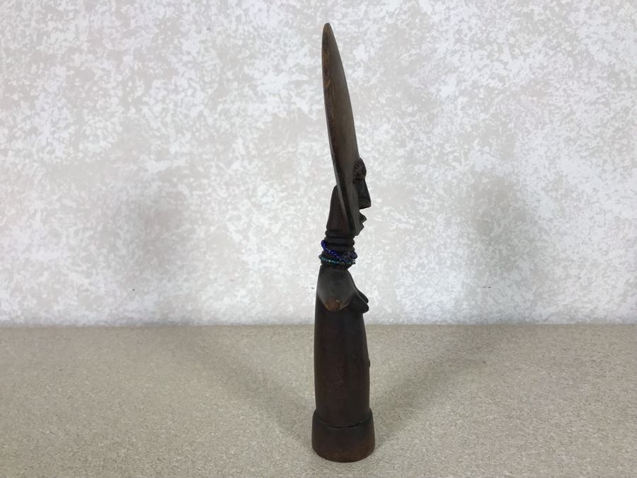 Carved Wooden African Fertility Figure Doll 3W X 9H [Photo 7]