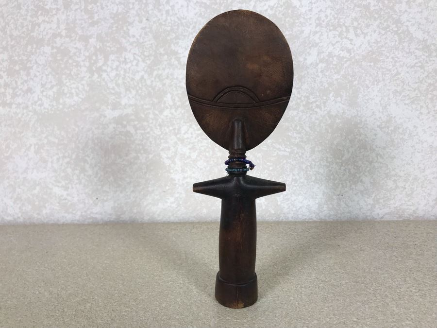 Carved Wooden African Fertility Figure Doll 3W X 9H [Photo 8]