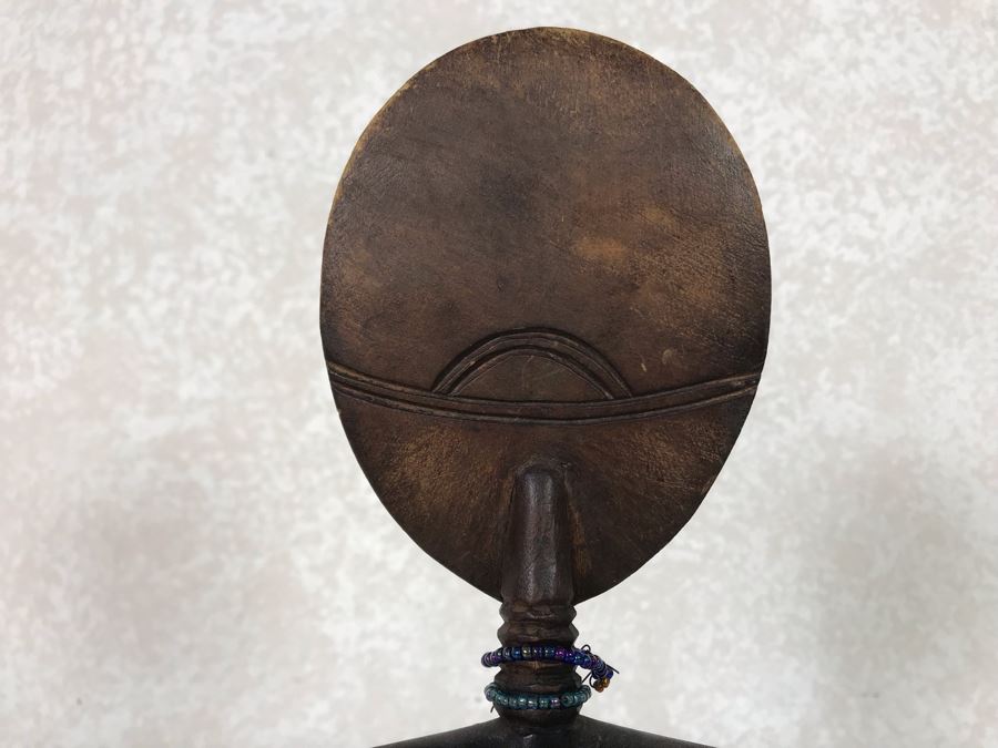 Carved Wooden African Fertility Figure Doll 3W X 9H [Photo 9]