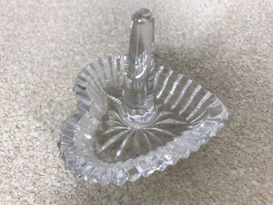 Waterford Crystal Heart Shaped Ring Holder Dish [Photo 1]
