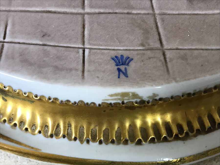 Monumental Italian Capodimonte Porcelain Figurine Of Woman Admiringly Listening To Woman Playing Piano And Man Playing Cello (See Photos For Defects) 18W X 12D X 11H [Photo 31]