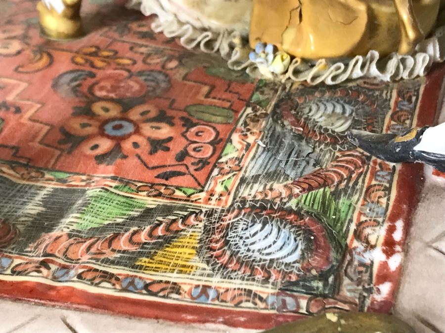 Monumental Italian Capodimonte Porcelain Figurine Of Woman Admiringly Listening To Woman Playing Piano And Man Playing Cello (See Photos For Defects) 18W X 12D X 11H [Photo 17]