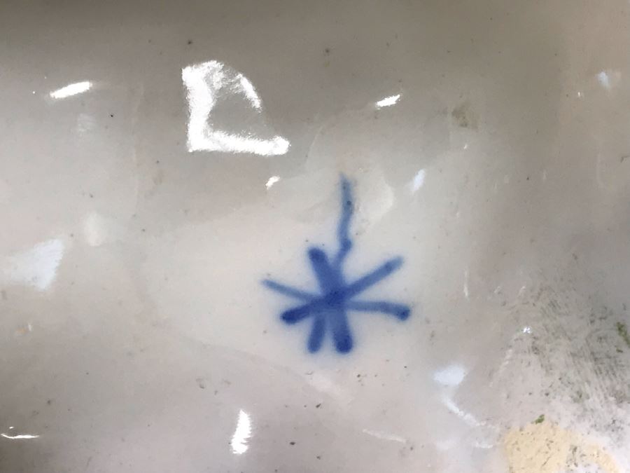 Antique Faience Majolica Ram Vase Finely Painted With Flowers Marked Doccia Porcelain (Ginori) Florence Italy - See Photos For Details And Slight Chips 18W X 6D X 12H [Photo 29]