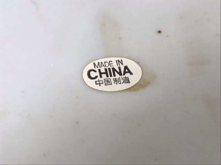 Hand Painted Chinese Dish With Stand 10.25W [Photo 9]