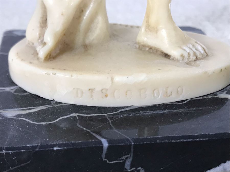 Three Sculptor A. Santini Classic Figure Sculptures And One Unknown Sculpture Figurine 7.5H - 4H [Photo 11]