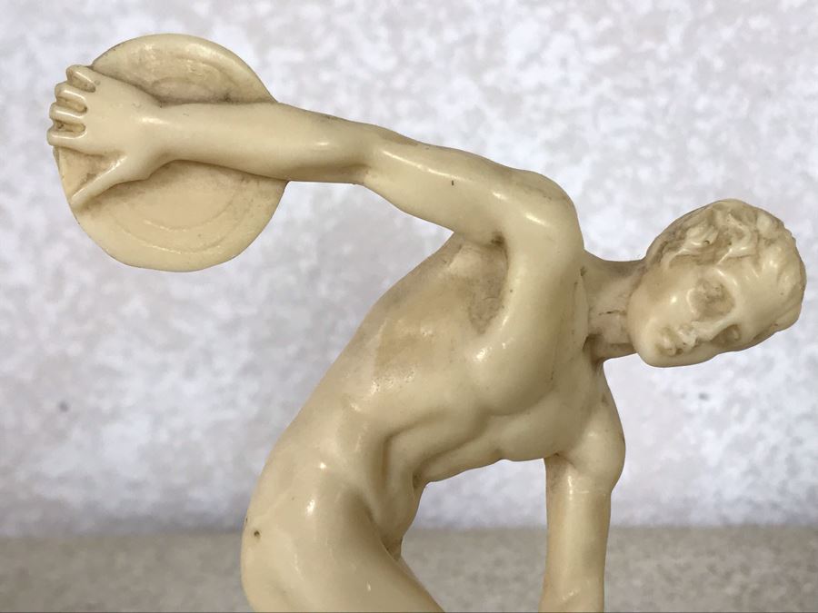 Three Sculptor A. Santini Classic Figure Sculptures And One Unknown Sculpture Figurine 7.5H - 4H [Photo 13]