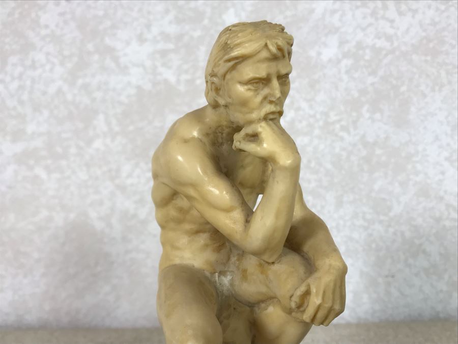 Three Sculptor A. Santini Classic Figure Sculptures And One Unknown Sculpture Figurine 7.5H - 4H [Photo 18]