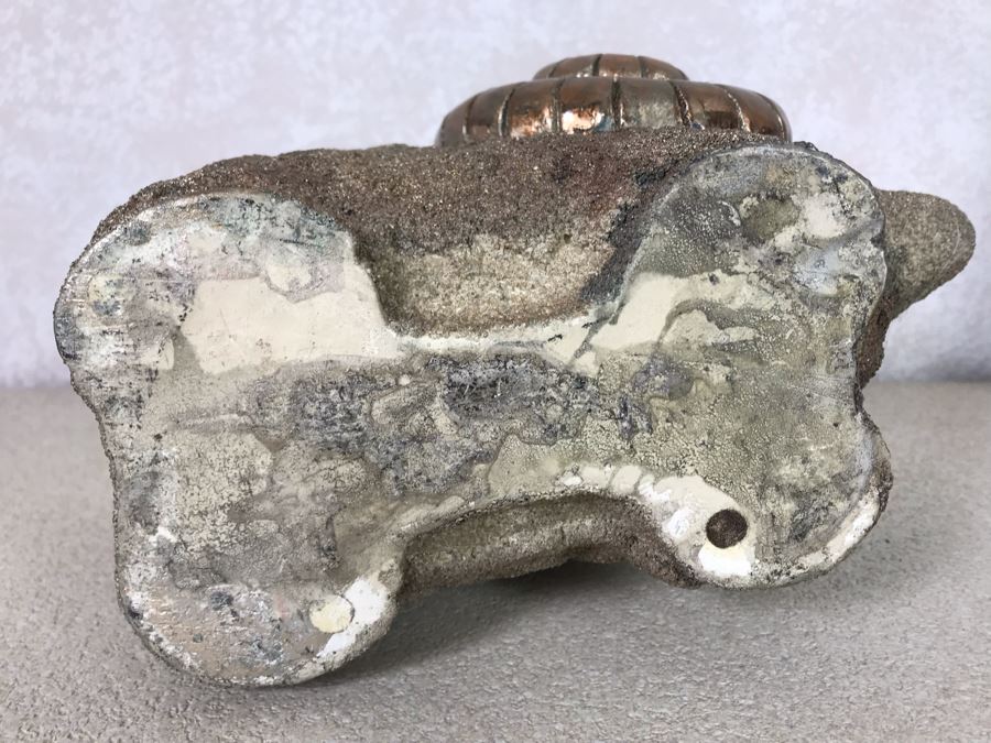 Gold Painted Plaster Ram Statue 12W X 8H [Photo 7]