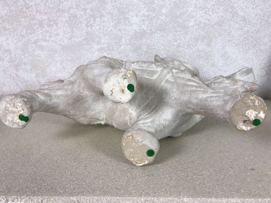 Large Plaster Elephant Bowl 17W X 13H [Photo 7]