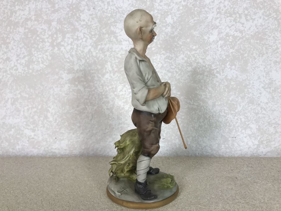 Vintage Italian Capodimonte Figurine 9.5H See Photos For Some Damage To ...