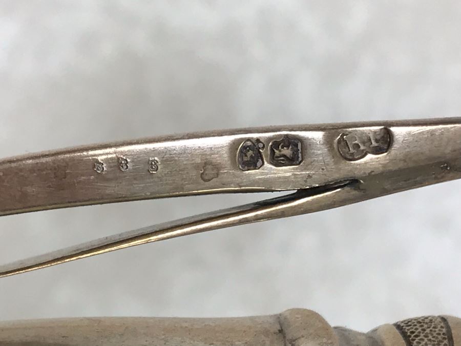 Impressive English Sterling Silver Ewer Pitcher With High Relief Repousse Decoration Featuring Winged Mermaids, Nautical Marine Motifs, Possibly Poseidon And Lions Head -Believe Mark Is Job Frank Hall In London, England 1,360g [Photo 31]