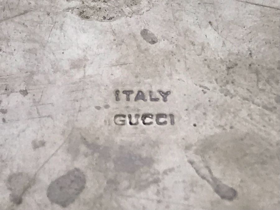 RARE Vintage GUCCI Italy Chain Handle Carrying Cups - Each Cup Weighs Apx 173g [Photo 2]