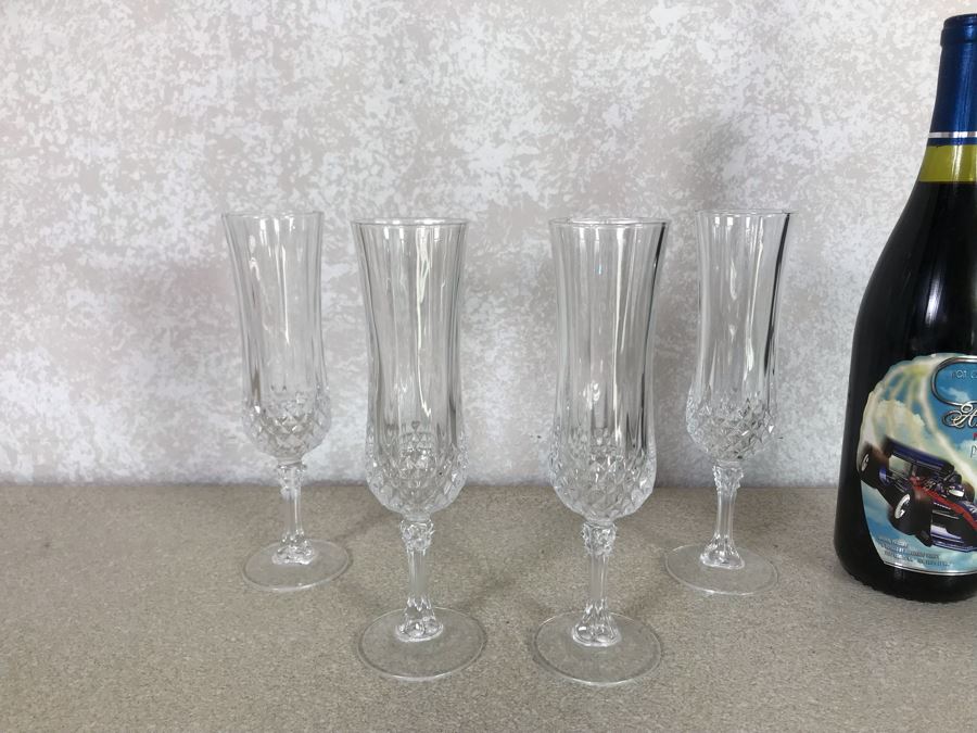 Cristal D'Arques Set Of Four Stemware Glasses 8H [Photo 4]