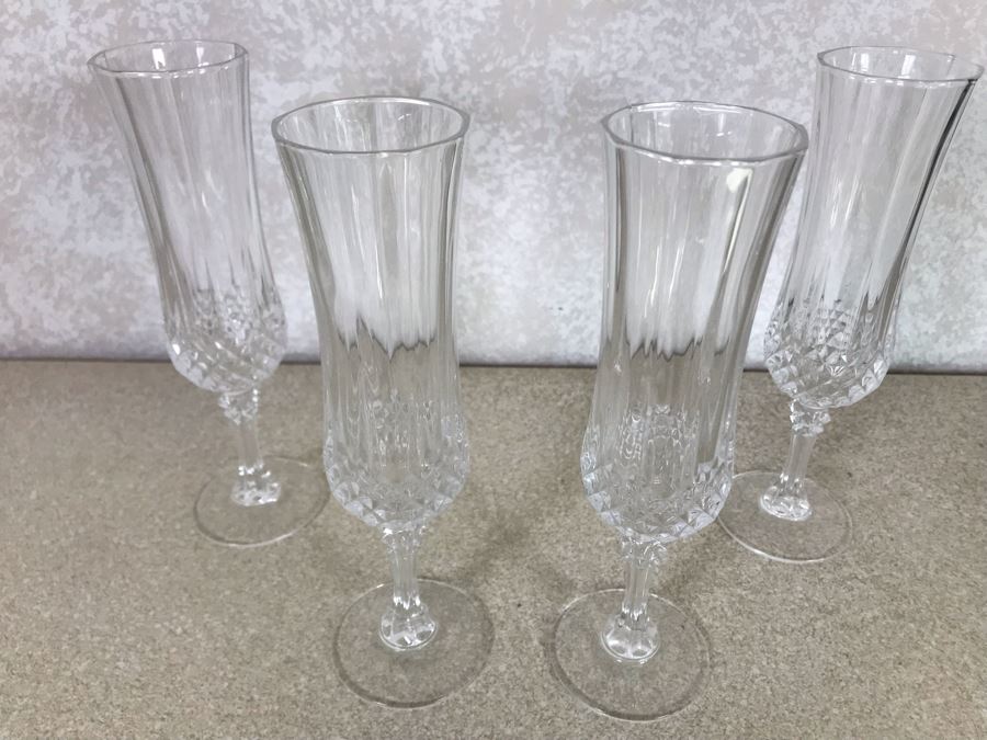 Cristal D'Arques Set Of Four Stemware Glasses 8H [Photo 3]