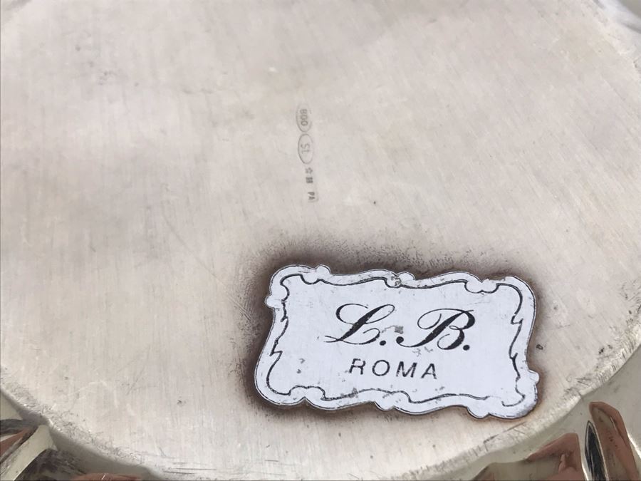 Vintage Italian 800 Silver Bowl Trophy From Rome Italy Olgiata Golf Club Golf Tournament 138g [Photo 5]