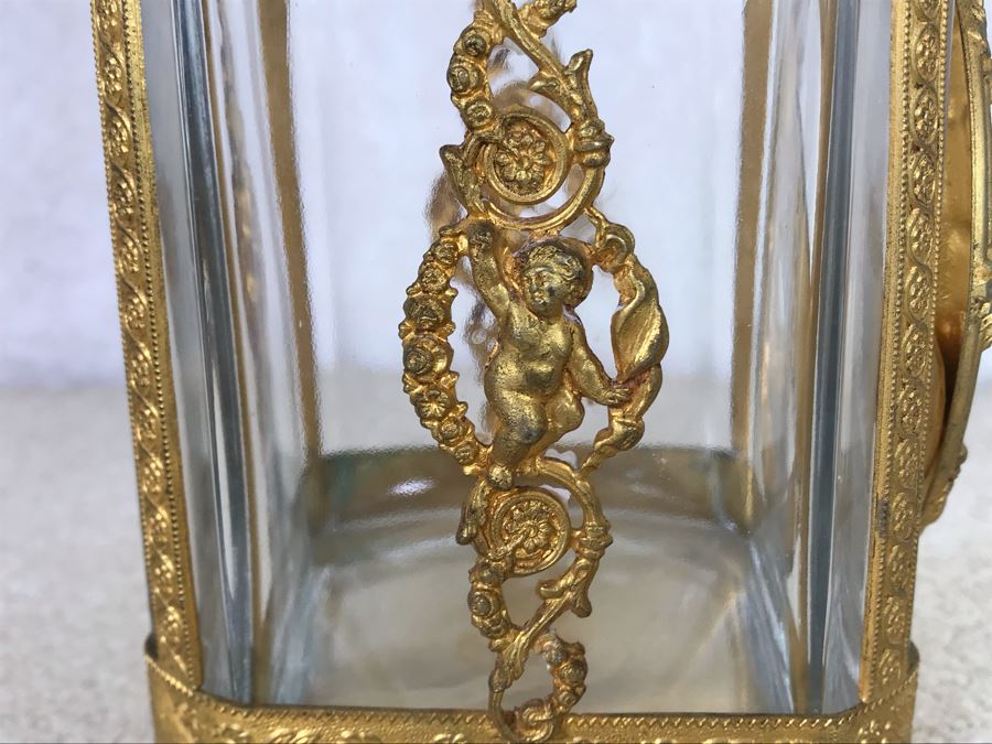 Crystal Liquor Decanter With Hallmarked Overlay Featuring Cherubs [Photo 6]