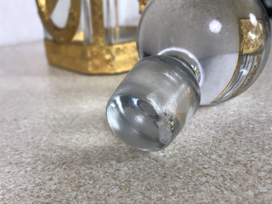 Crystal Liquor Decanter With Hallmarked Overlay Featuring Cherubs [Photo 13]