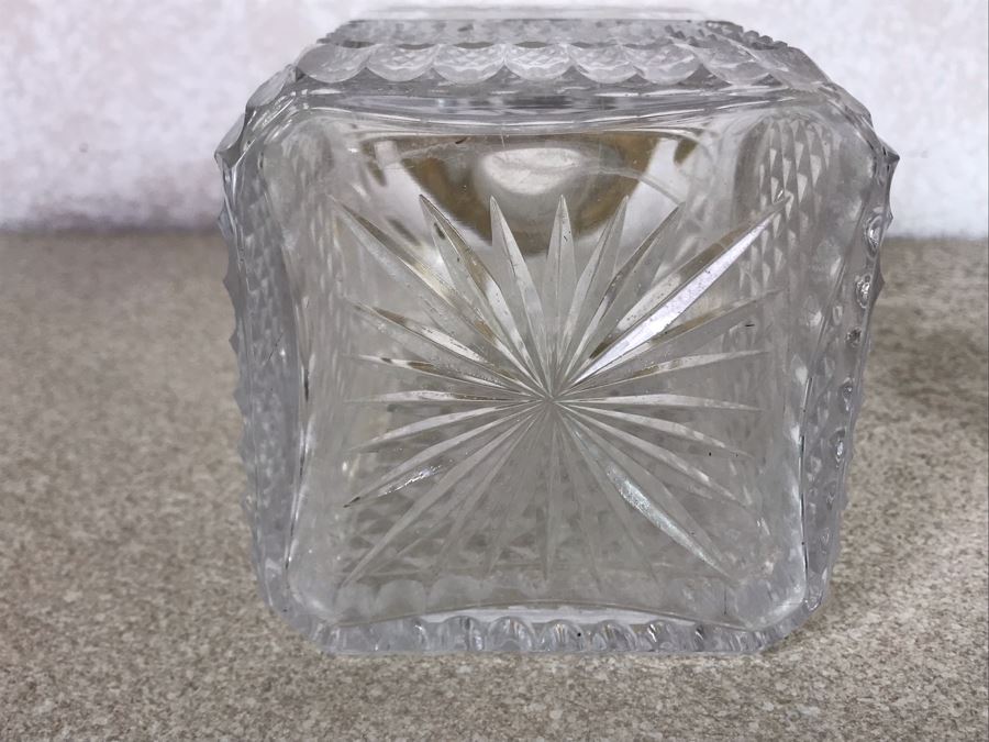 Vintage Crystal Gold Rim Decanter 9H [Photo 11]