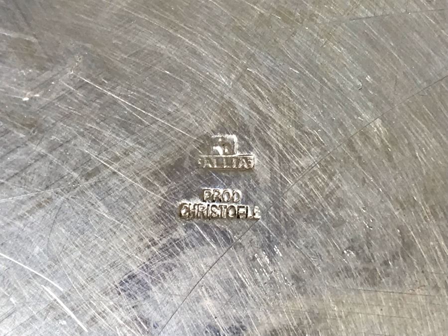 Mid-Century Modern Christofle France Gallia Lino Sabattini Ice Bucket 7.25H X 6.5W And Wine Bucket 5.75H X 4.75W With Tongues Handles [Photo 9]