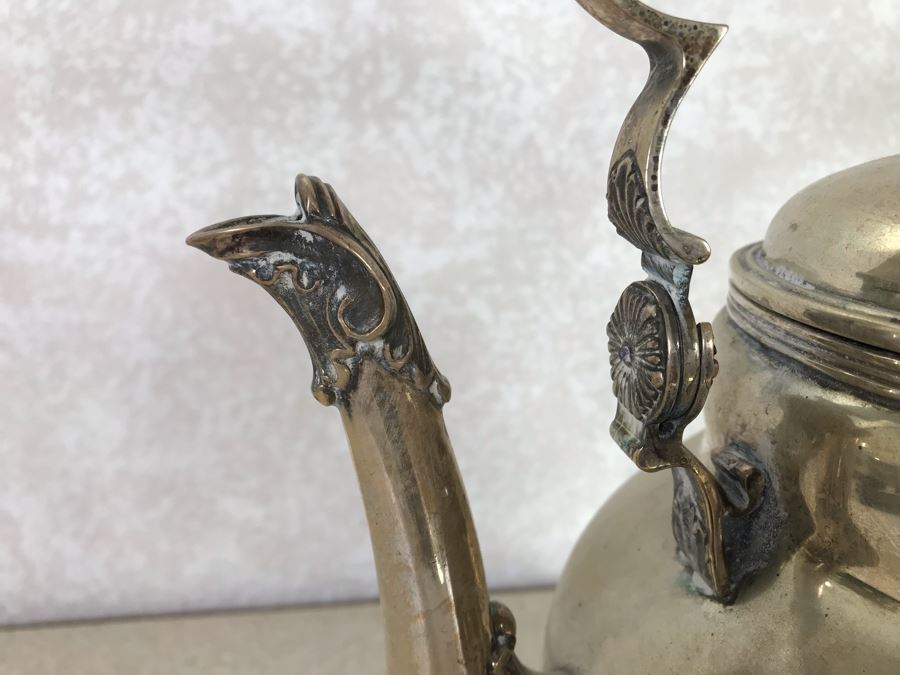 Vintage Sterling Silver Teapot 1,400g [Photo 8]